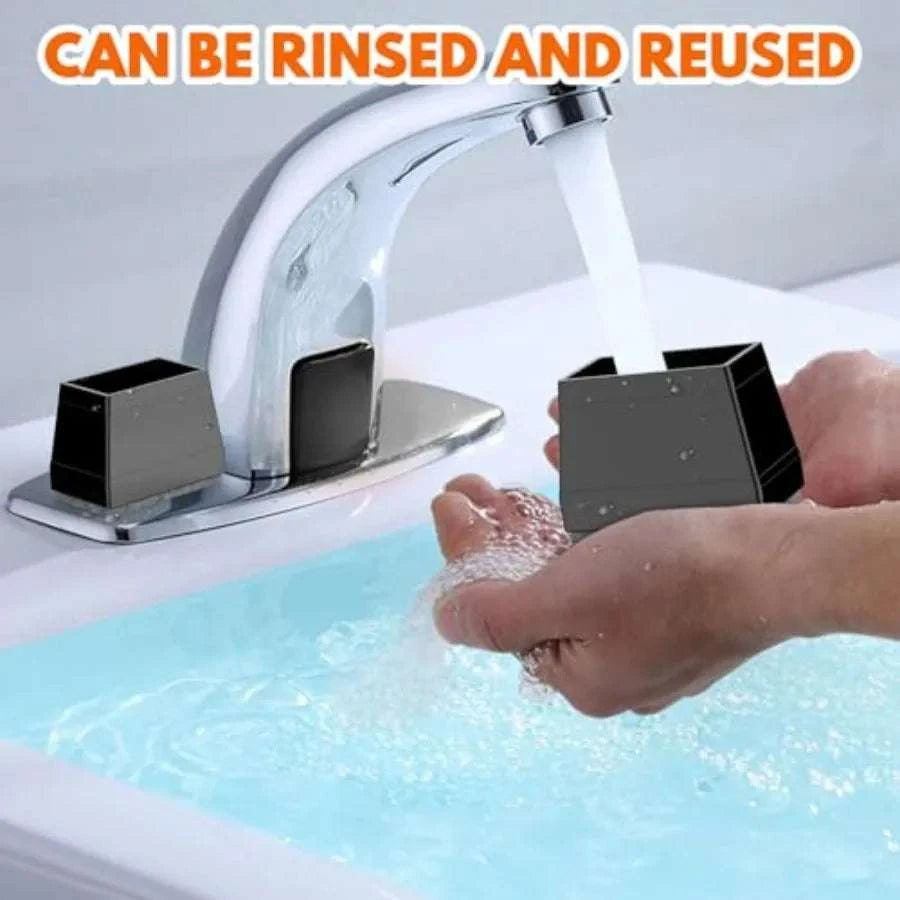 Rectangle Chair Leg Protectors with Felt Pads – 16PCS Floor Covers-United States / Black