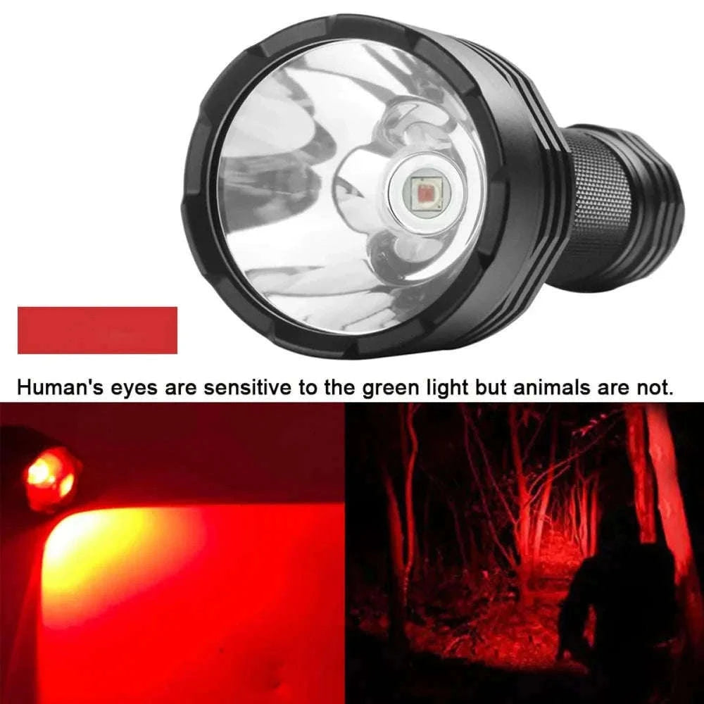 Red Light Tactical Flashlight for Hunting, Night Vision & Astronomy-R-C8