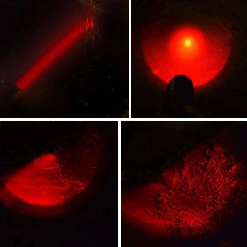Red Light Tactical Flashlight for Hunting, Night Vision & Astronomy-R-C8