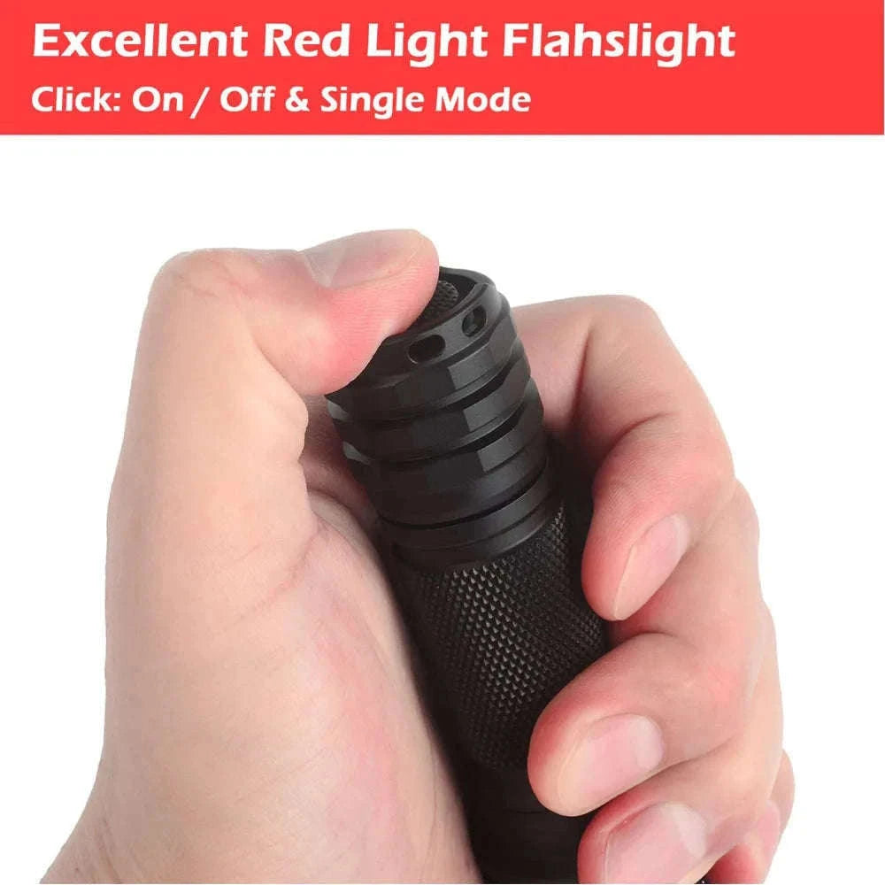 Red Light Tactical Flashlight for Hunting, Night Vision & Astronomy-R-C8