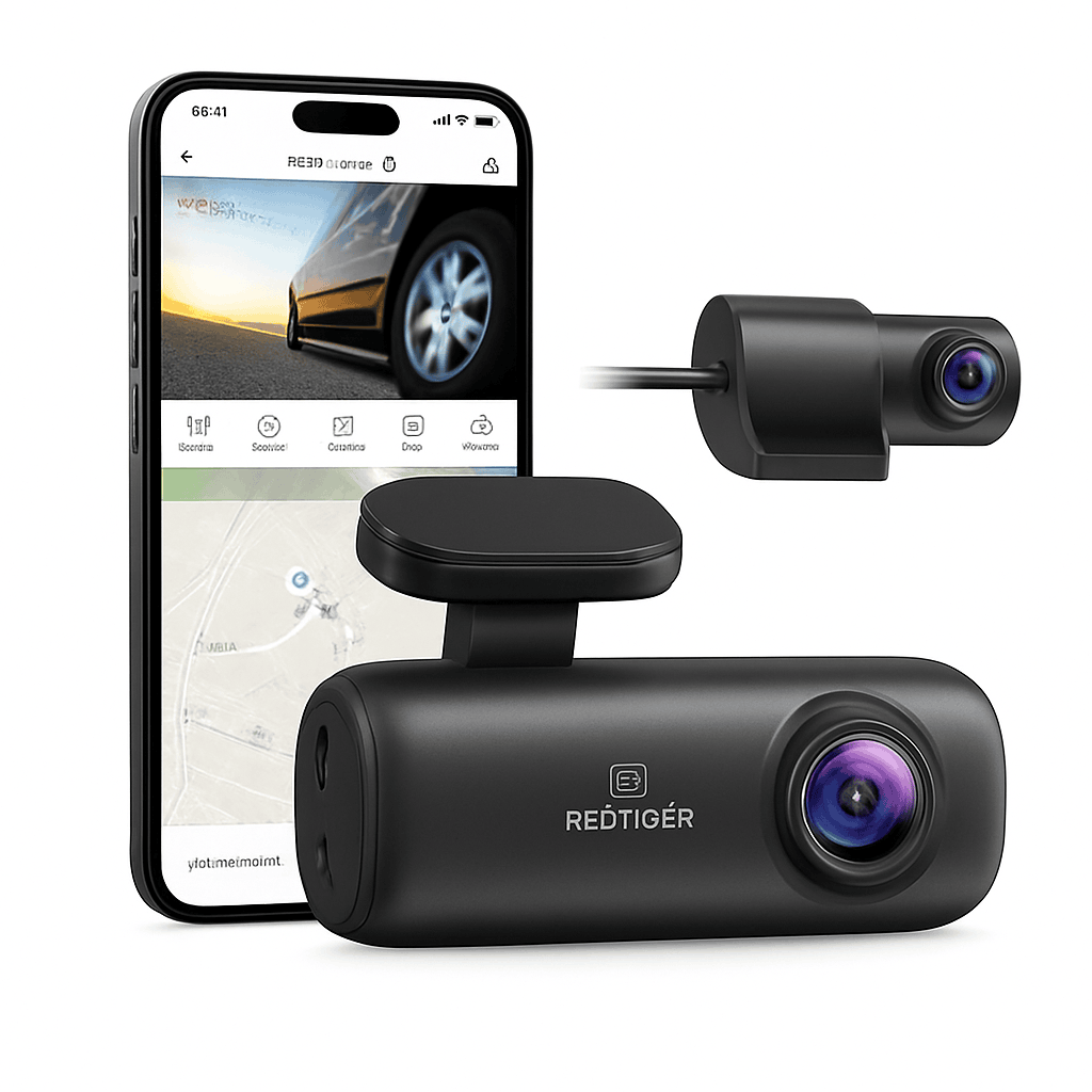 REDTIGER F9 4K Dash Cam with WiFi, GPS and Parking Mode-4K dash camera / Germany / add hardwired kit