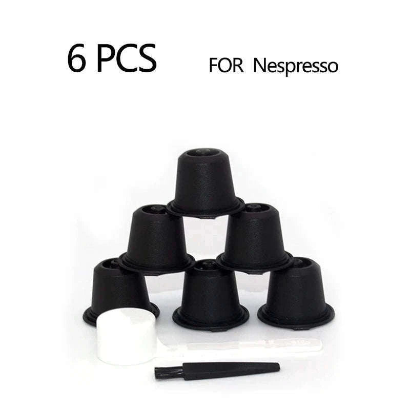 Refillable Nespresso Coffee Capsules for Custom Espresso-brown / L