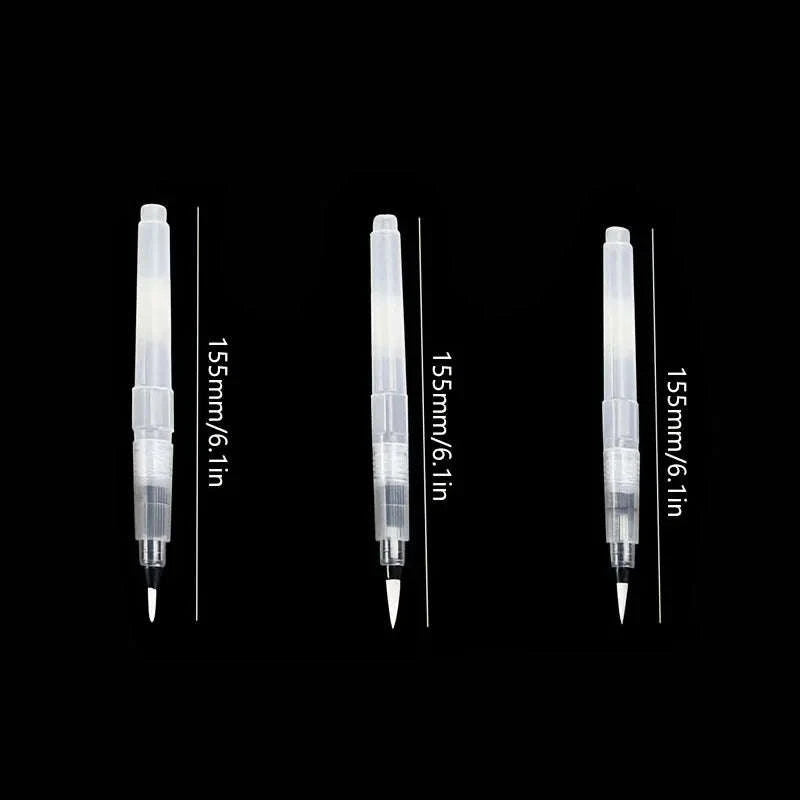 Refillable Watercolor Brush Pens Set-3pcs