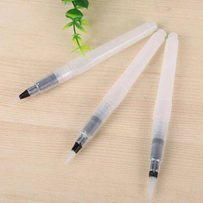 Refillable Watercolor Brush Pens Set for Smooth Fluid Strokes-3pcs