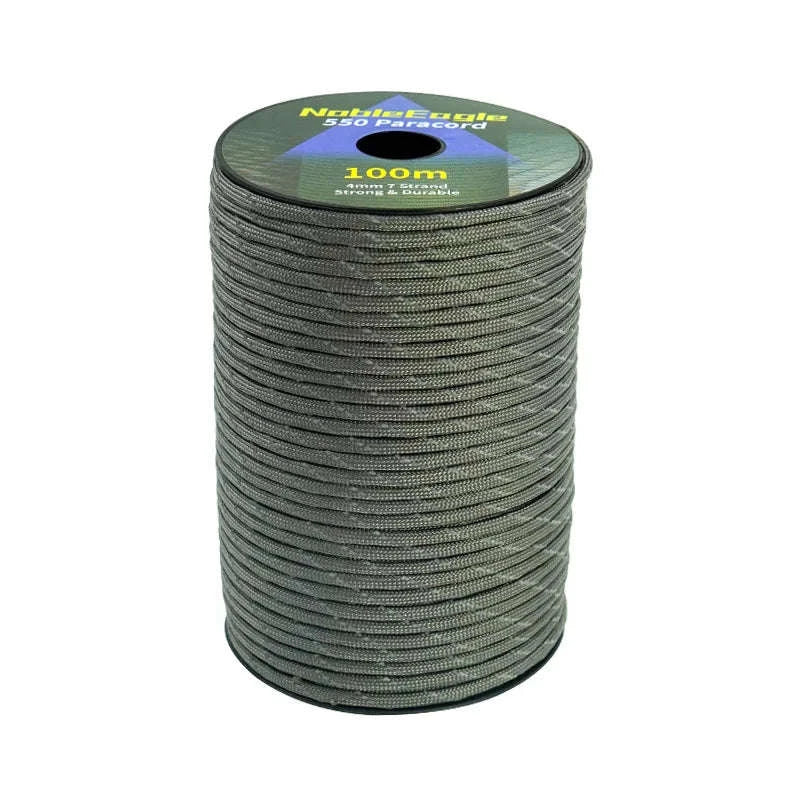 Reflective 7-Strand 4mm 550 Paracord Rope-fang Orange / 100M