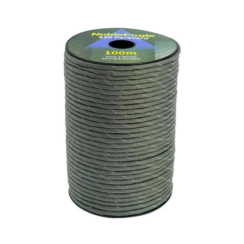 Reflective 7-Strand 4mm 550 Paracord Rope-fang Orange / 100M