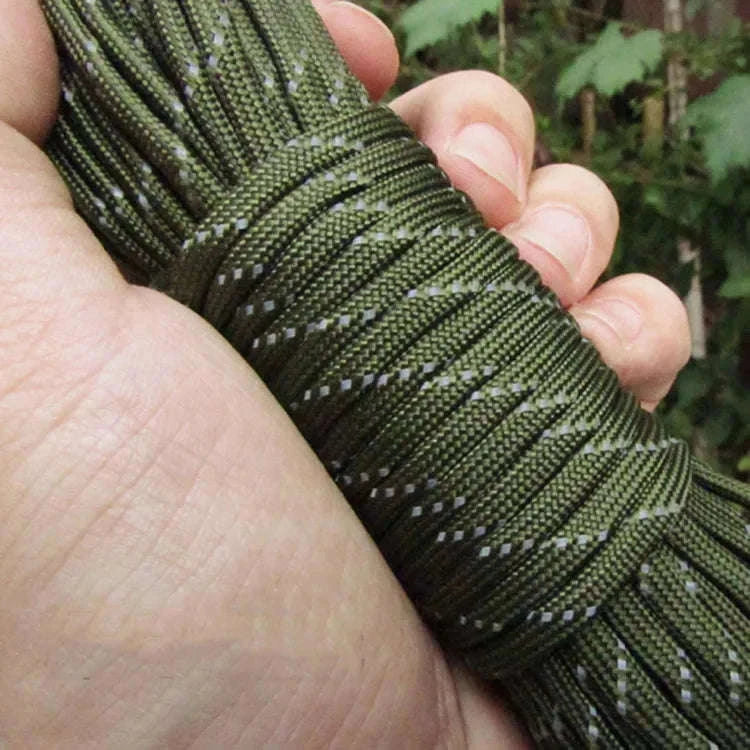 Reflective 7-Strand 4mm 550 Paracord Rope-fang Orange / 100M
