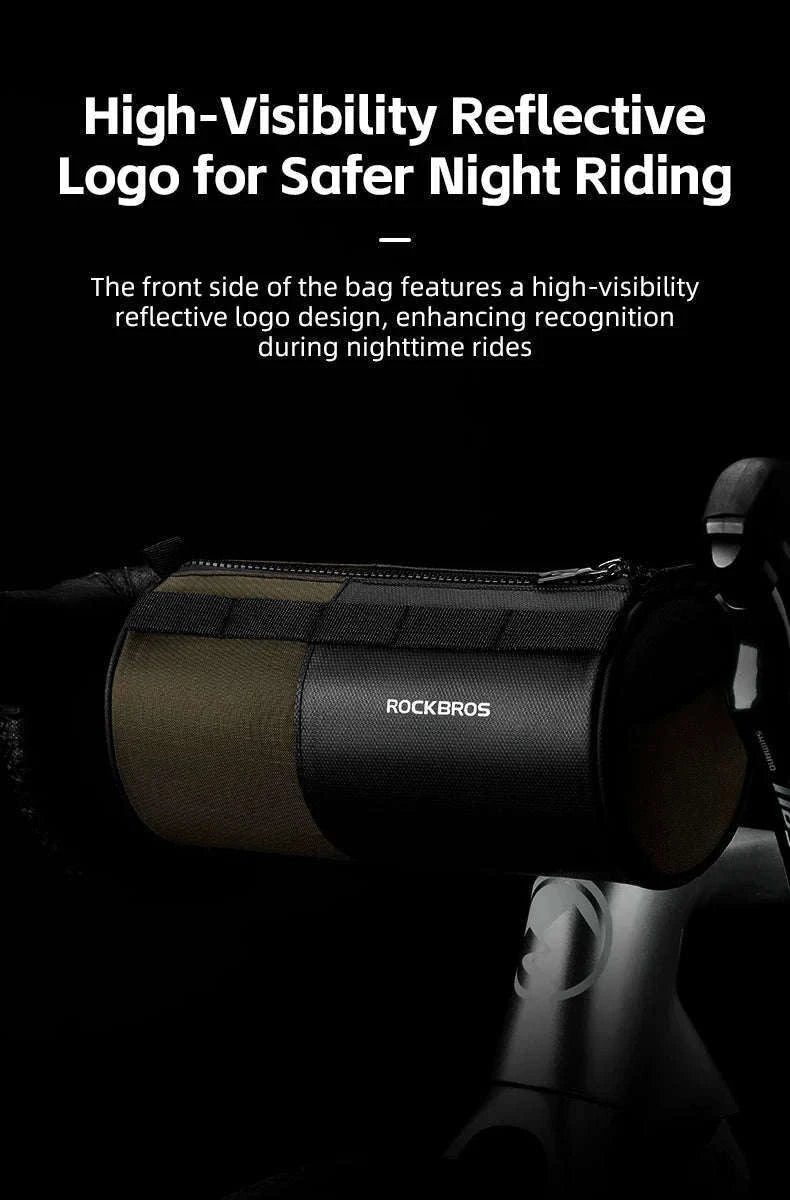 Reflective Bicycle Handlebar Bag, 1.7L Rainproof Front Bag-W007 / 1.7L