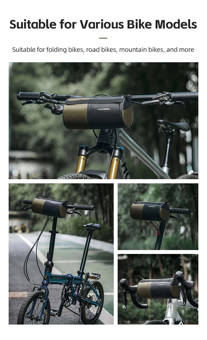 Reflective Bicycle Handlebar Bag, 1.7L Rainproof Front Bag-W007 / 1.7L