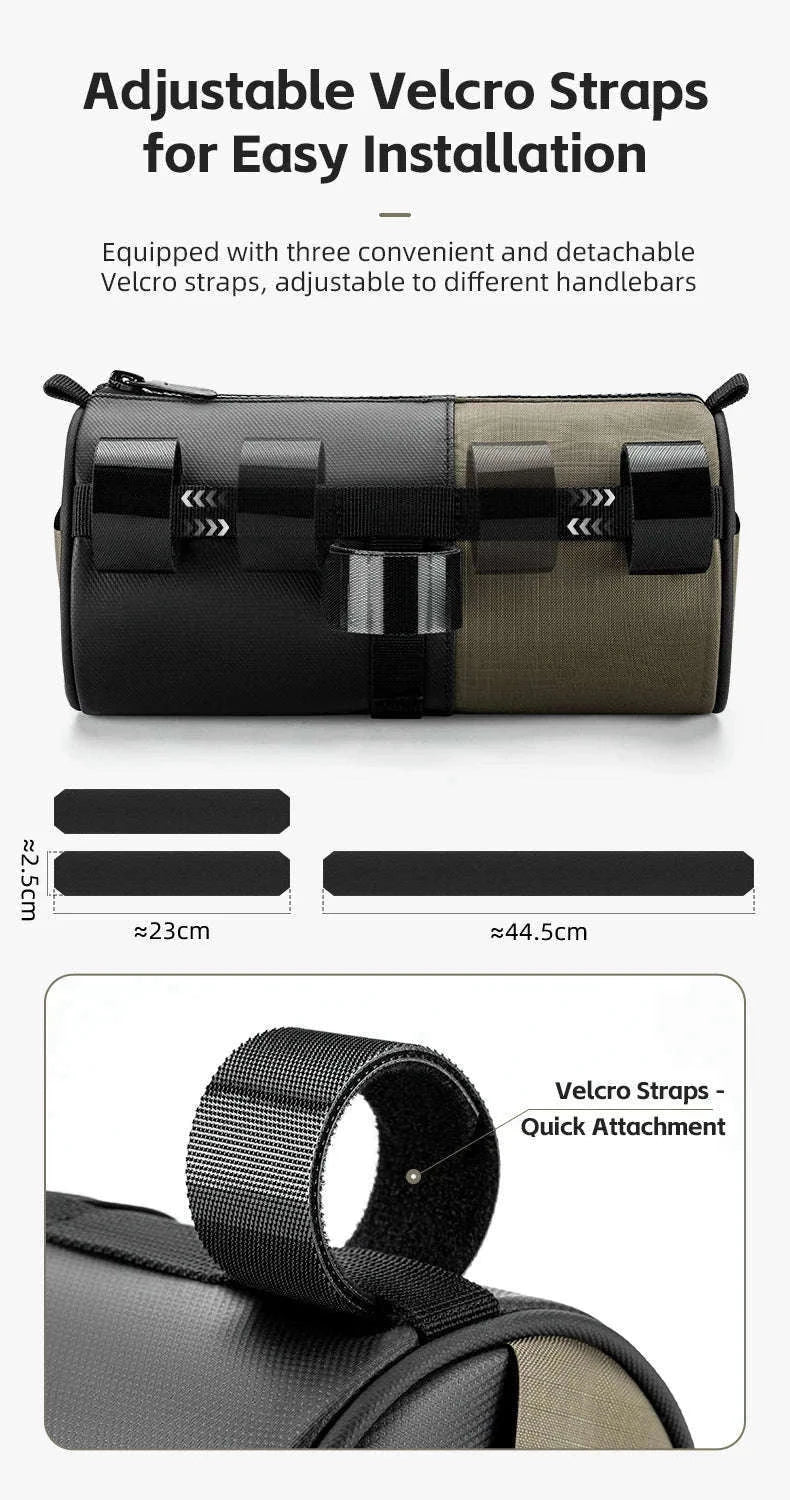 Reflective Bicycle Handlebar Bag, 1.7L Rainproof Front Bag-W007 / 1.7L