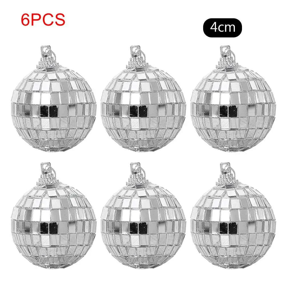 Reflective Mirror Balls for Parties and Festive Decor-4cm-12pcs / france