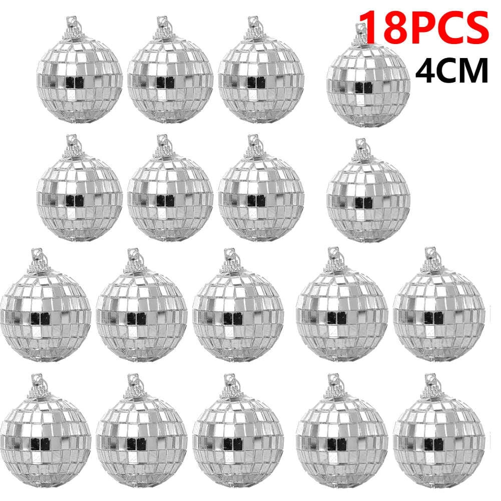 Reflective Mirror Balls for Parties and Festive Decor-4cm-12pcs / france