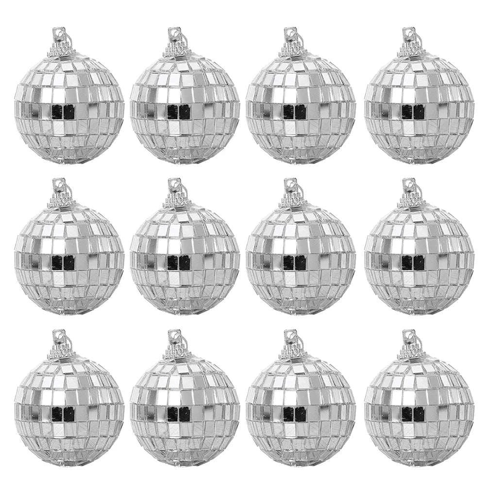Reflective Mirror Balls for Parties and Festive Decor-4cm-12pcs / france