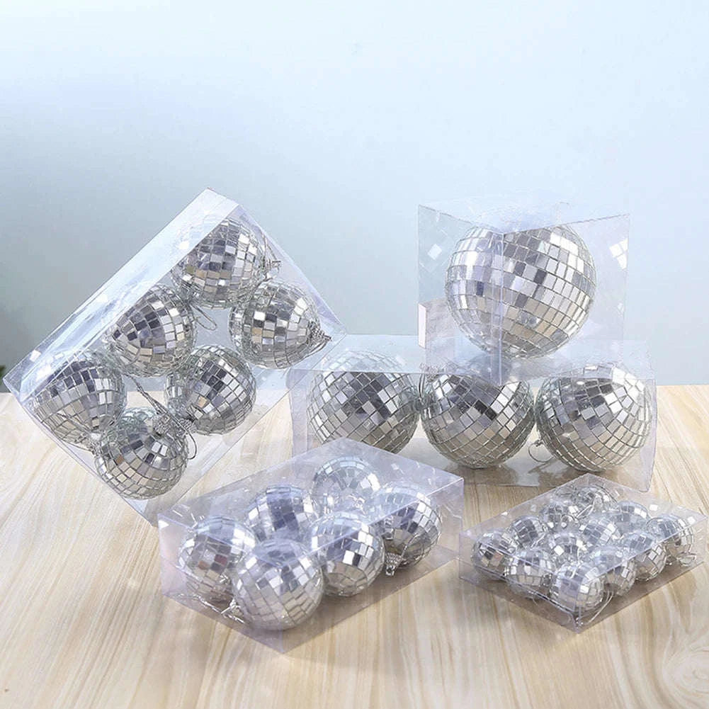 Reflective Mirror Balls for Parties and Festive Decor-4cm-12pcs / france