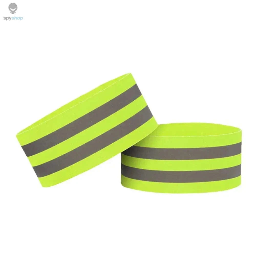 Reflective Safety Bands – High-Visibility Straps for Night Running and Cycling-2PCS Green