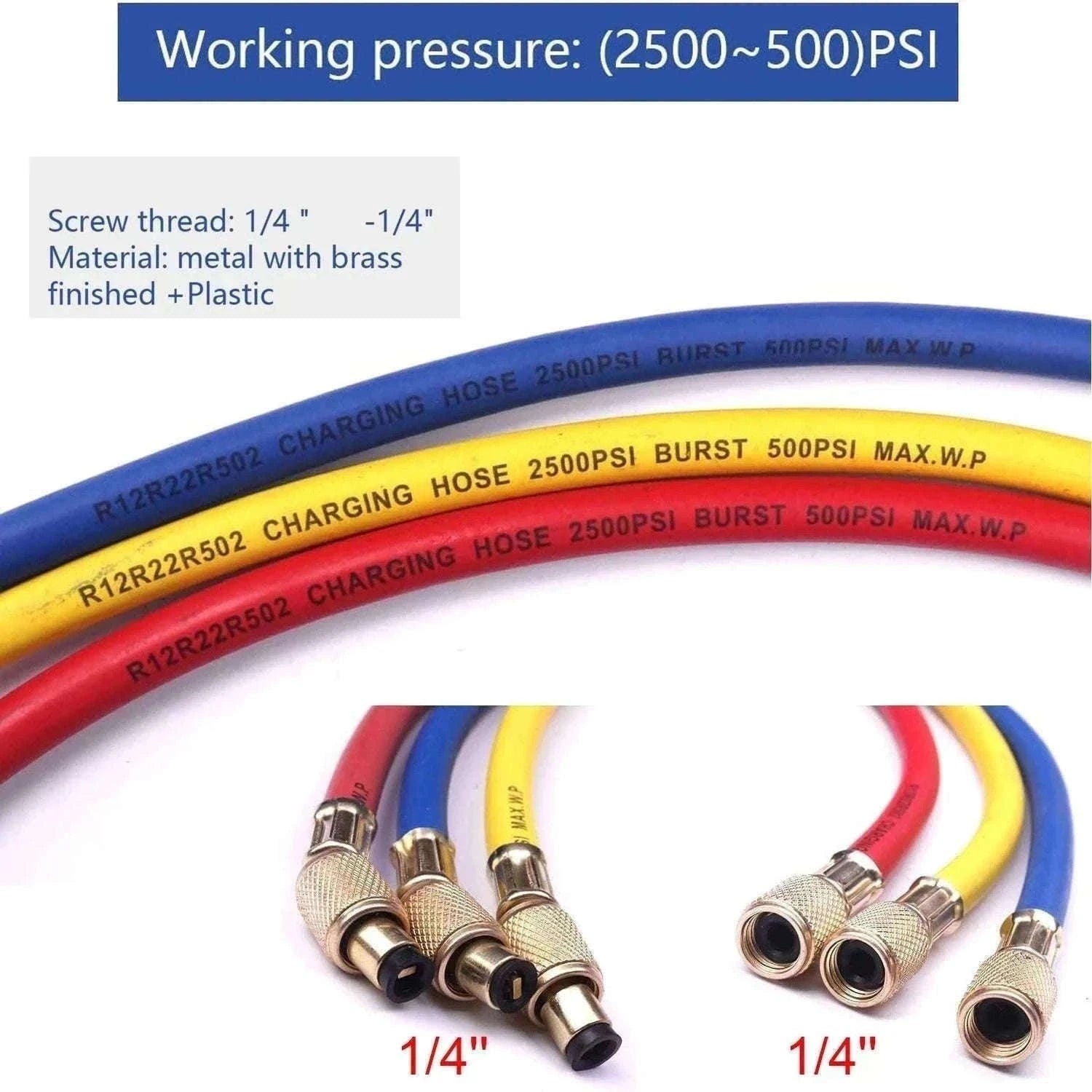 Refrigerant Manifold Gauge Set for R410A R22 R134A AC Charging-set1