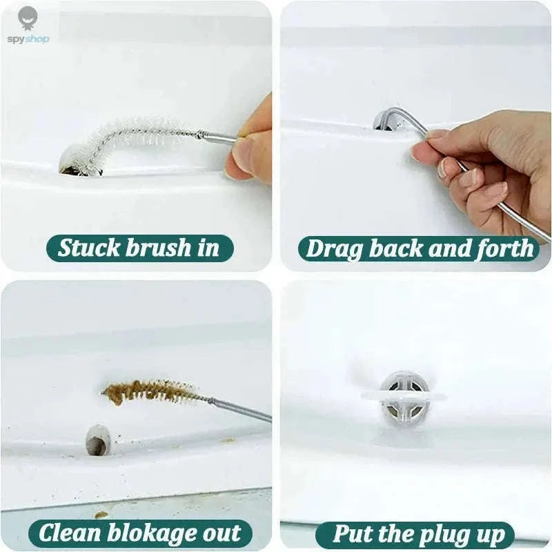 Refrigerator Drain Brush Cleaning Kit for Clear Fridge Drains-5pcs