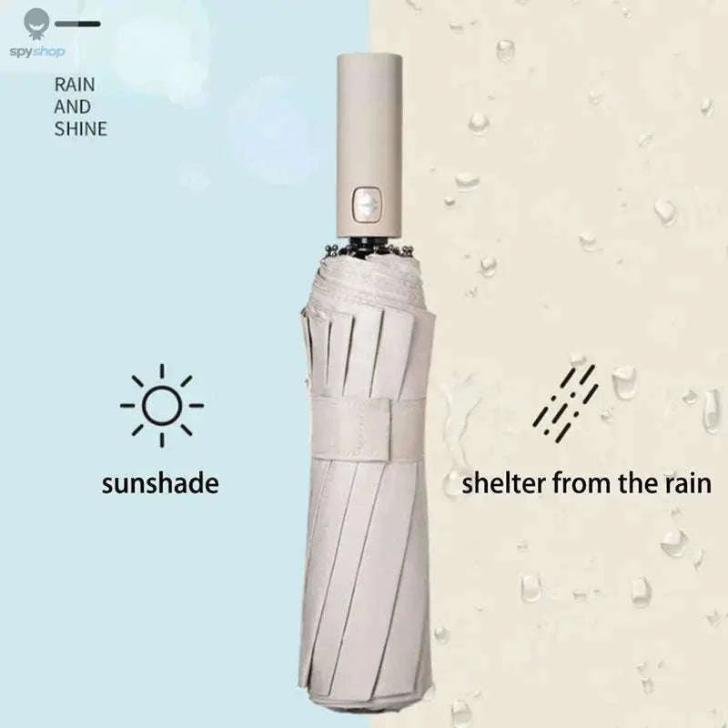 Reinforced 24-Bone Wind-Resistant Umbrella with UV Protection-Matcha green