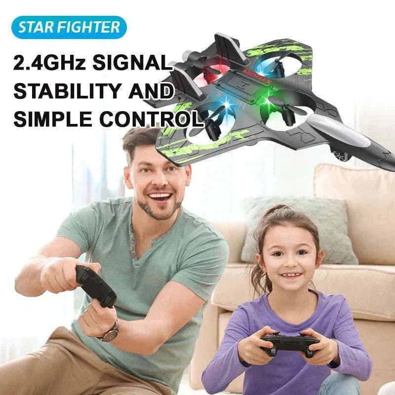 Remote Control Foam Jet Plane with LEDs and 4-Channel Control-