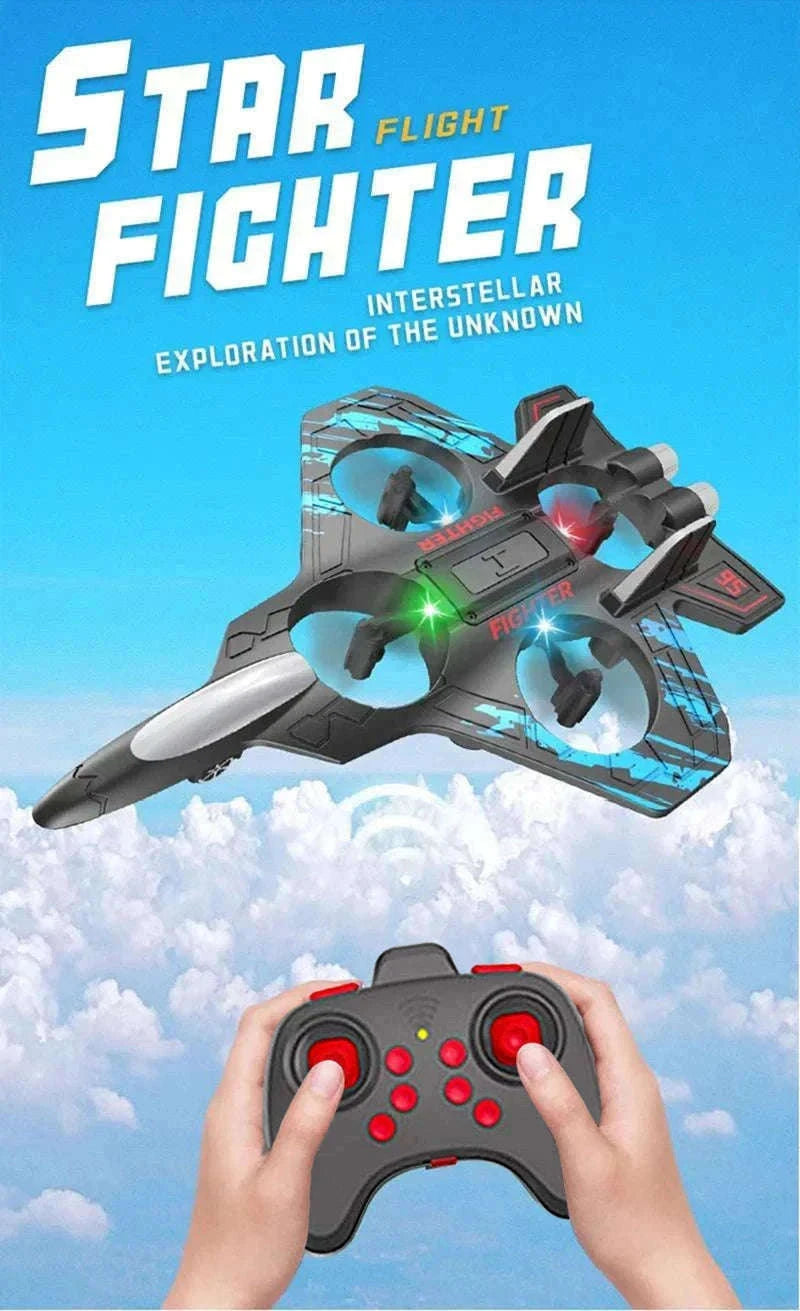 Remote Control Foam Jet Plane with LEDs and 4-Channel Control-