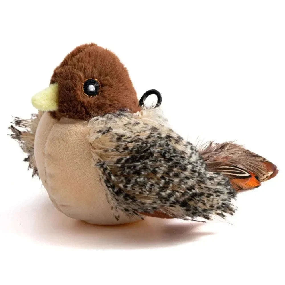 Remote Control Rechargeable Flappy Bird Cat Toy-Dark Brown