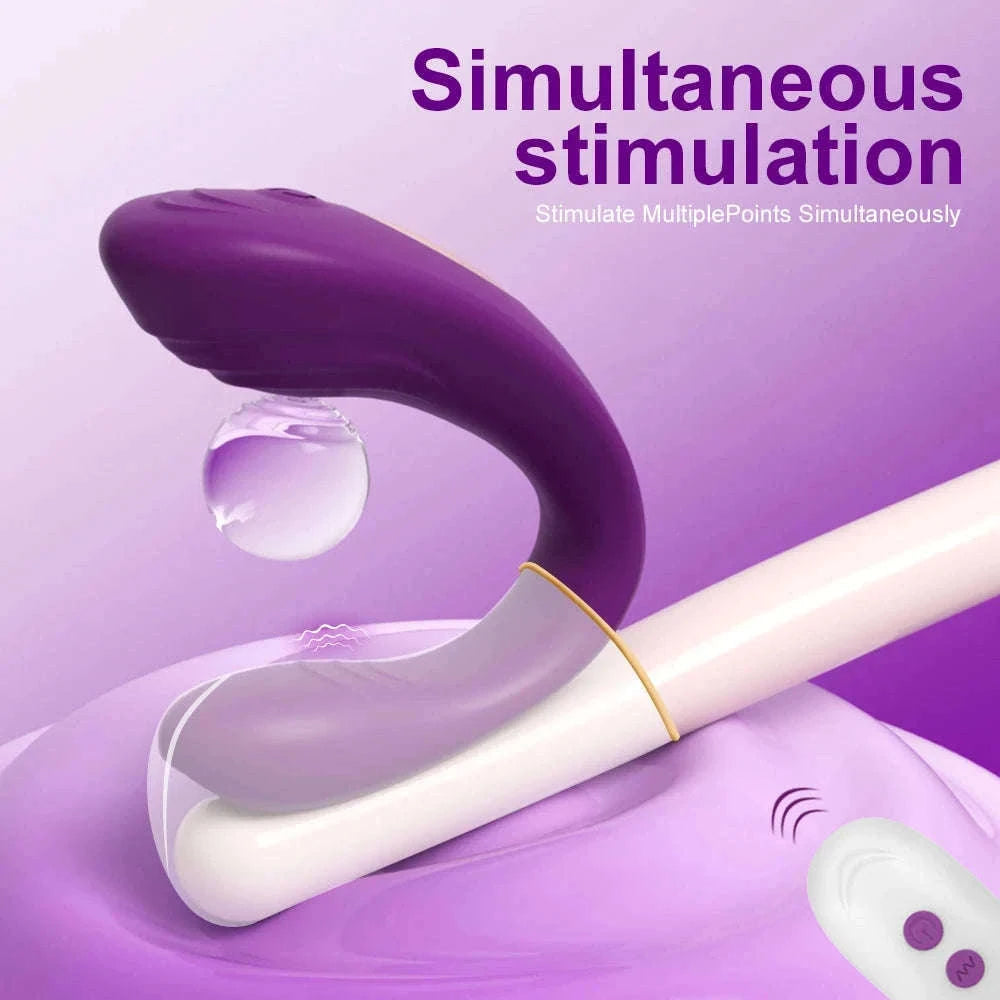 Remote Control U-Type Vibrator for Clitoral & G-Spot Stimulation-CD12-YK-PU-BOX
