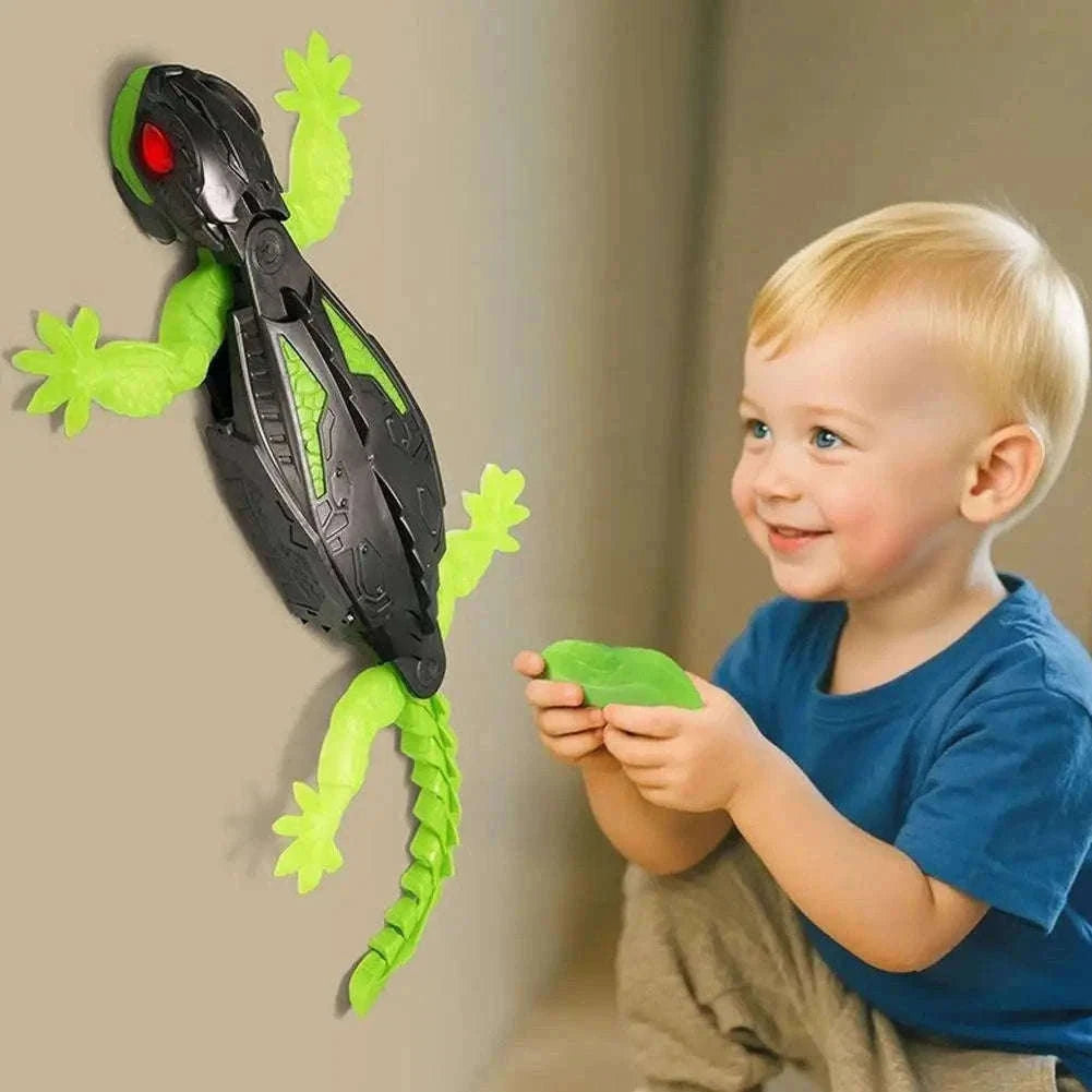 Remote Control Wall Climbing Lizard Robot Toy-D
