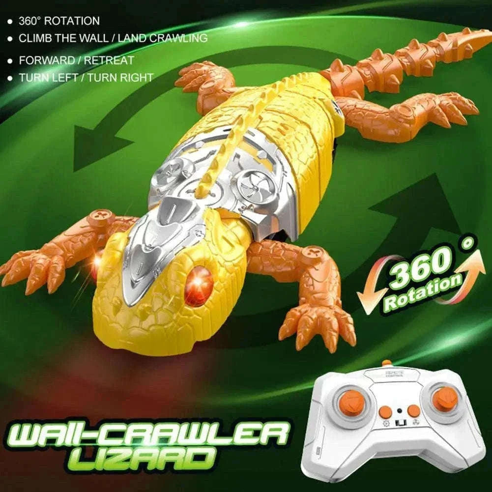 Remote Control Wall Climbing Lizard Robot Toy-D