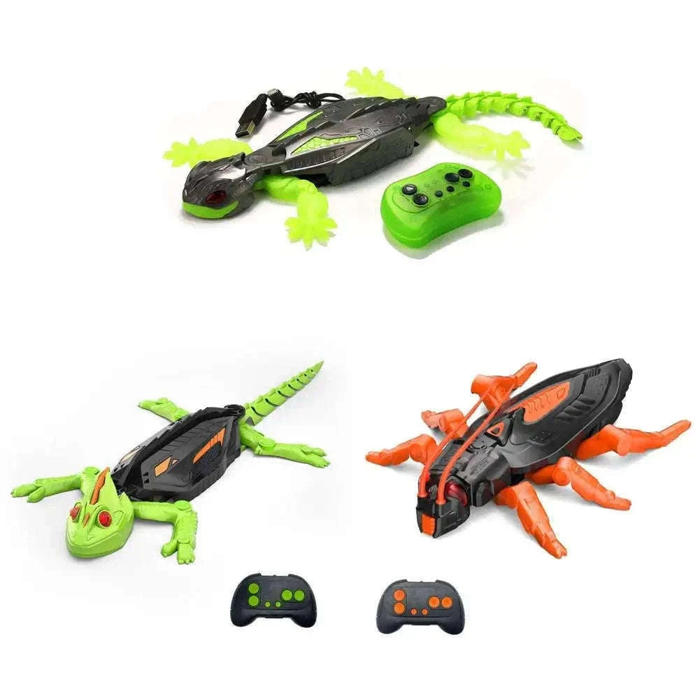 Remote Control Wall Climbing Lizard Robot Toy-D