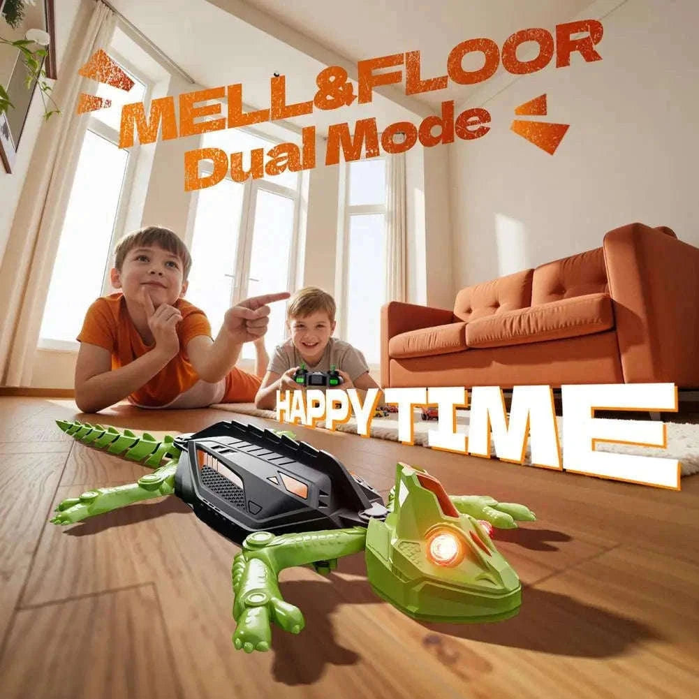 Remote Control Wall Climbing Lizard Robot Toy-D