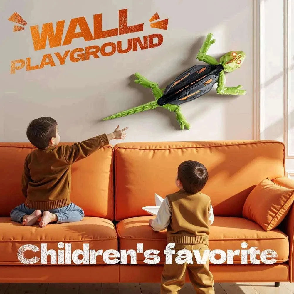 Remote Control Wall Climbing Lizard Robot Toy-D