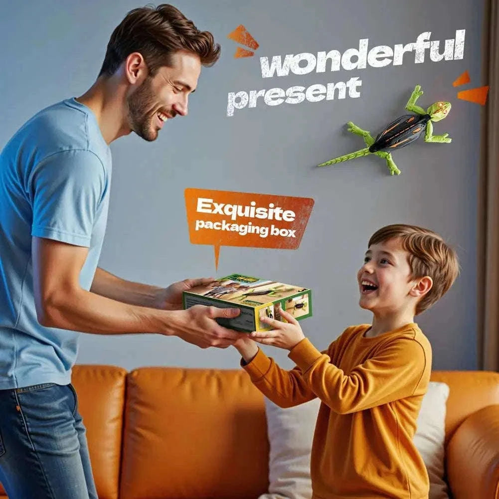 Remote Control Wall Climbing Lizard Robot Toy-D