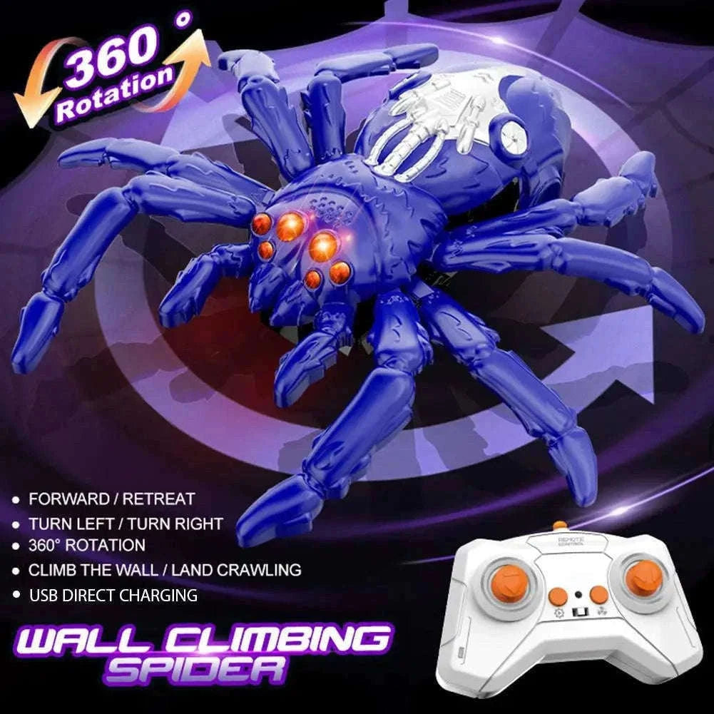 Remote Control Wall Climbing Lizard Robot Toy-D
