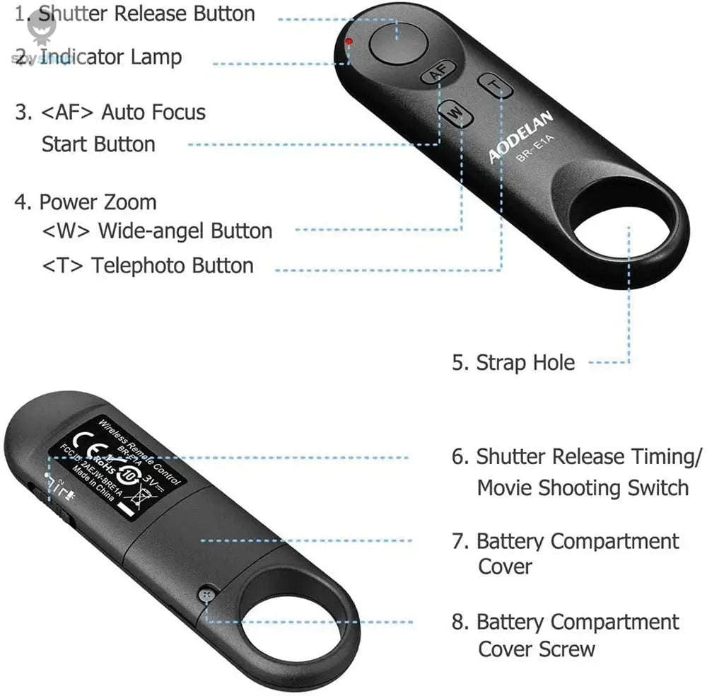 RemoteShot BR‑E1 Wireless Bluetooth Shutter Release for Canon-Black BR-E1A / CHINA