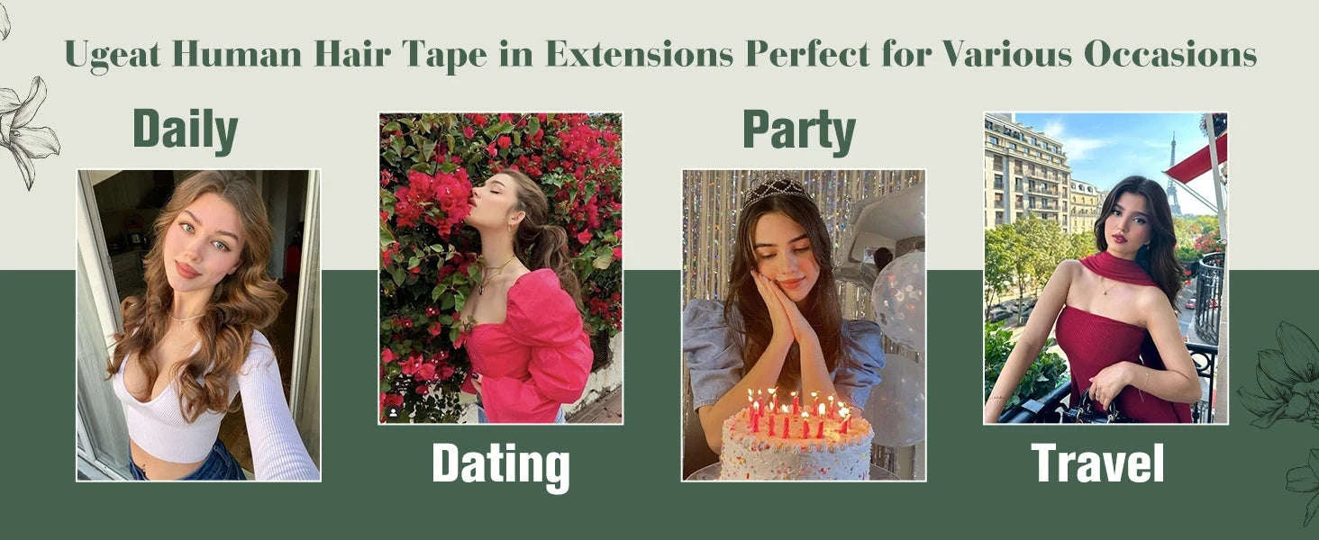 Remy Human Hair Tape-In Extensions Straight Seamless Natural Blend-1B-silver-1B / 20 pcs / 24 Inches