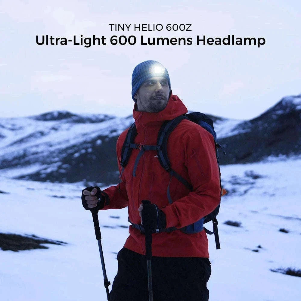 Replaceable Battery Headlamp 600 Lumens-Orange