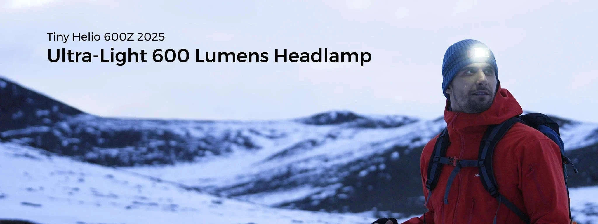 Replaceable Battery Headlamp 600 Lumens-Orange