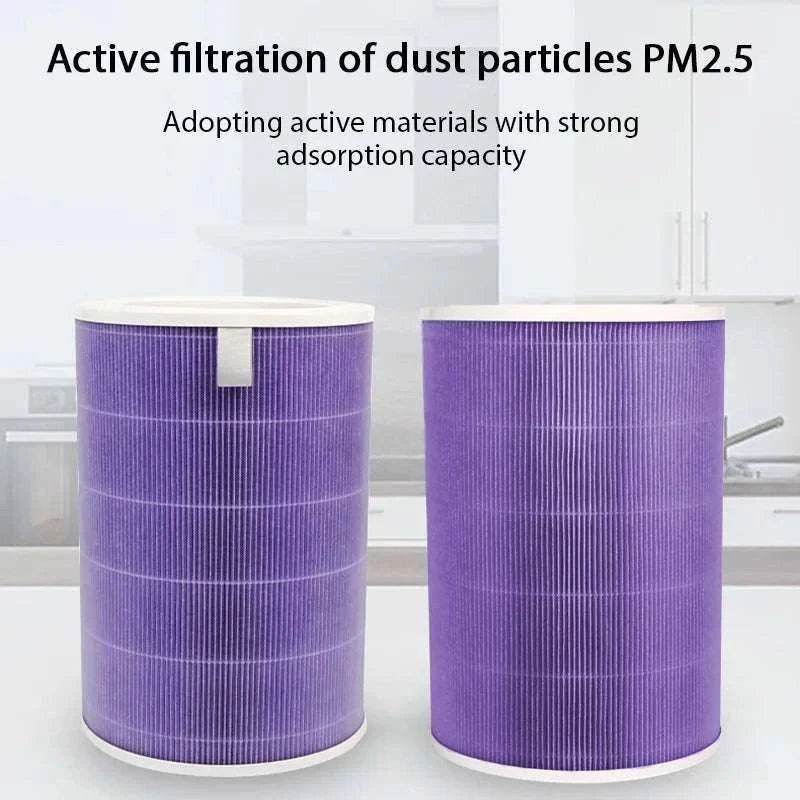 Replacement HEPA Air Filter for Xiaomi Mi Air Purifier 1/2/3 Series-Purple