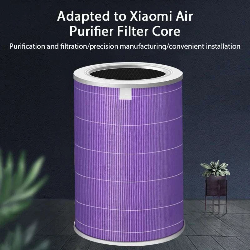 Replacement HEPA Air Filter for Xiaomi Mi Air Purifier 1/2/3 Series-Purple