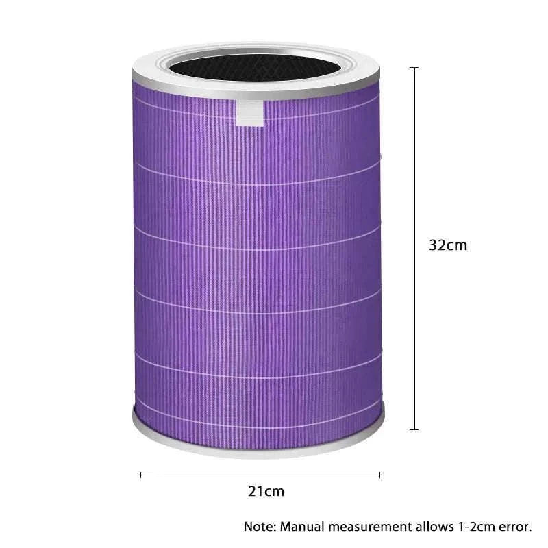 Replacement HEPA Air Filter for Xiaomi Mi Air Purifier 1/2/3 Series-Purple