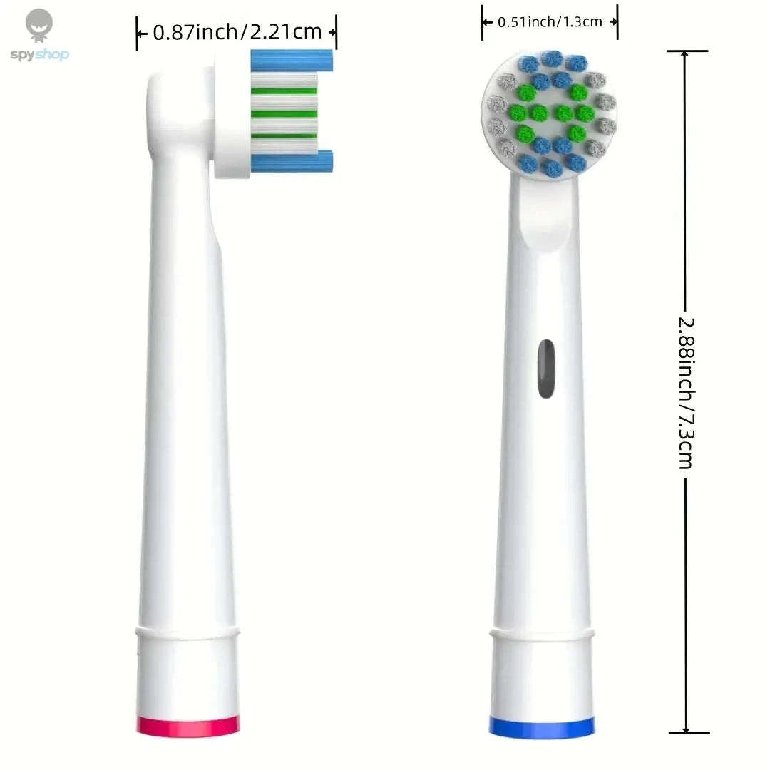 Replacement Toothbrush Heads – Gentle Deep-Clean Design for Oral-B Braun-Standard 4pcs
