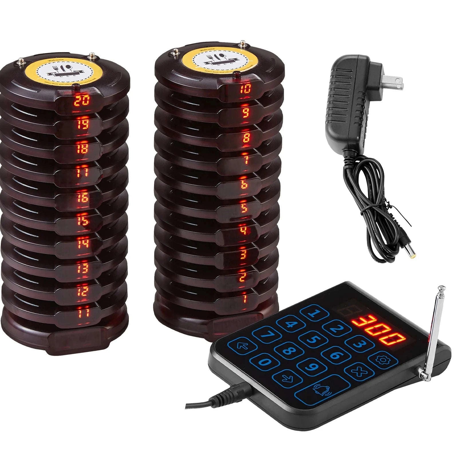 Restaurant Pager System with 20 Pagers-20 pagers / CZECH REPUBLIC