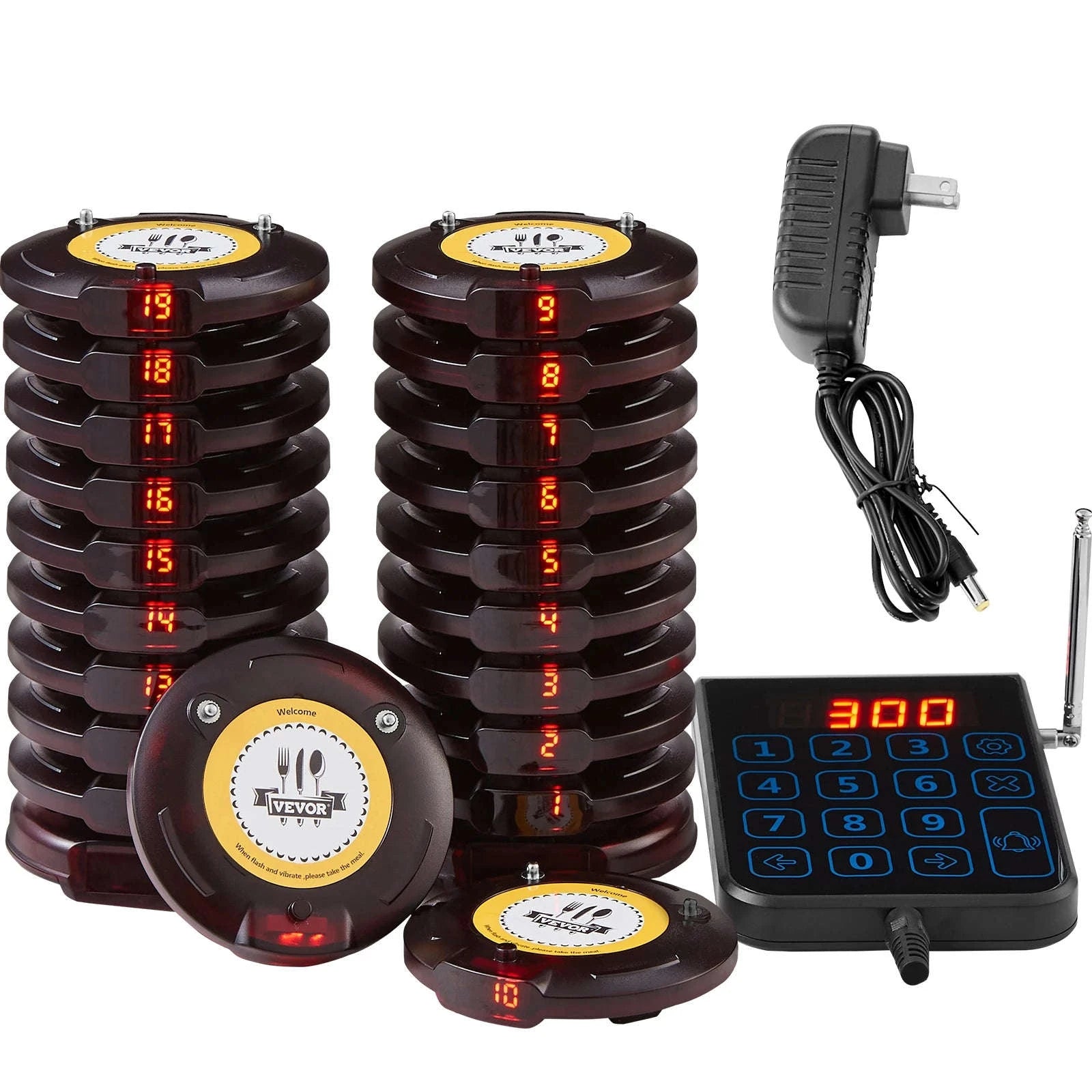 Restaurant Pager System with 20 Pagers-20 pagers / CZECH REPUBLIC