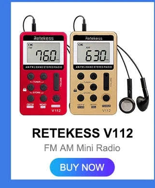 Retekess V115 Portable Radio with USB Recorder-V115