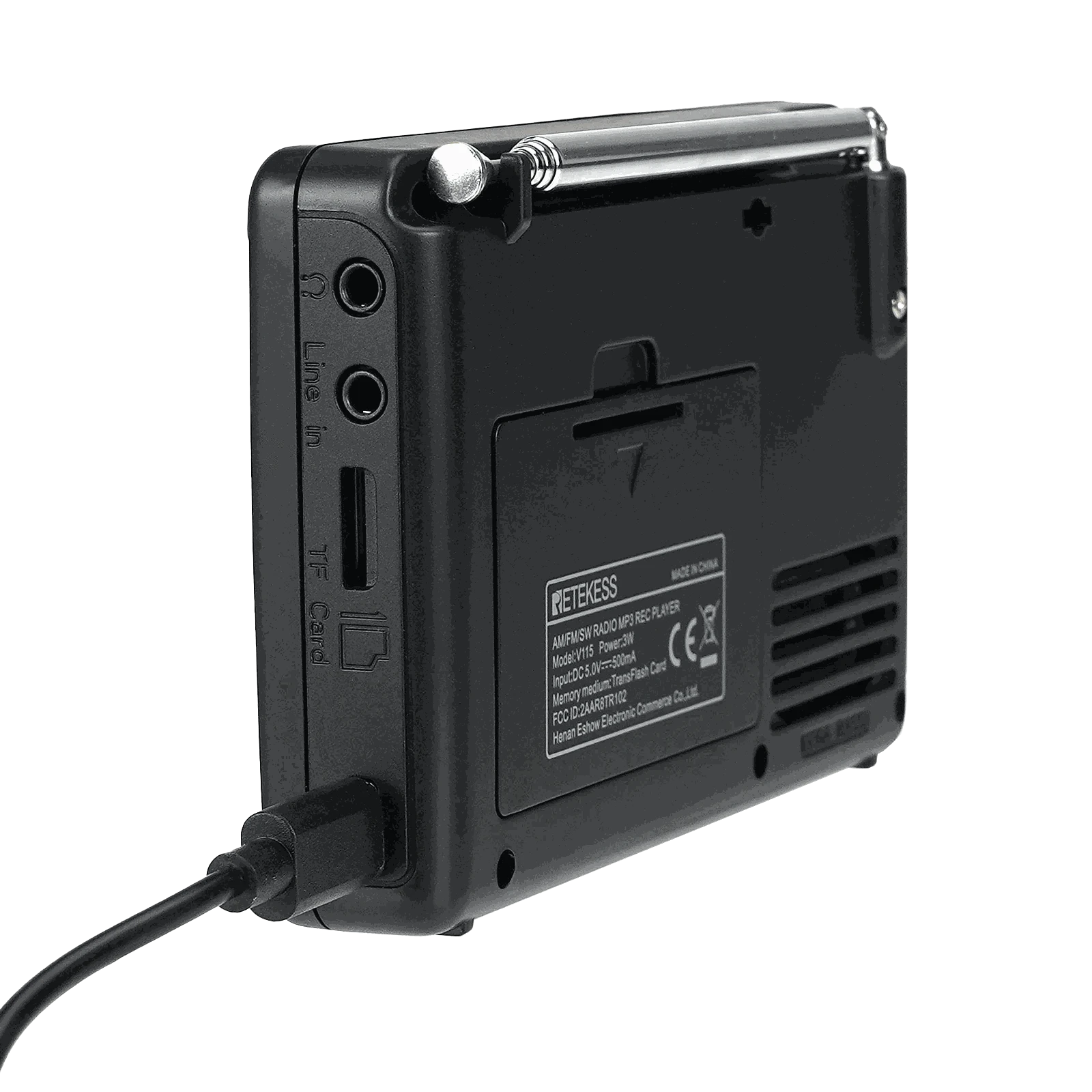 Retekess V115 Portable Radio with USB Recorder-V115