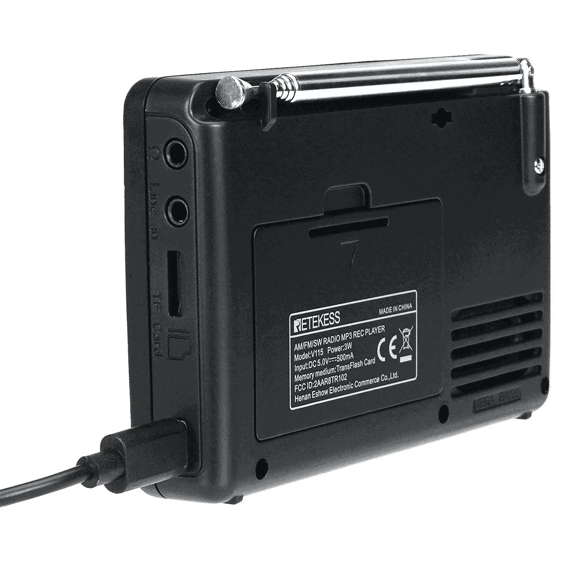 Retekess V115 Portable Radio with USB Recording-V115