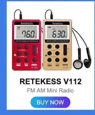 Retekess V115 Portable Radio with USB Recording-V115