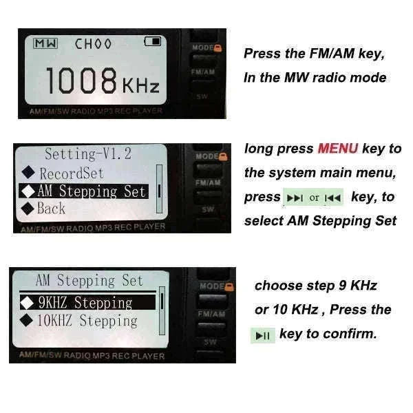 Retekess V115 Portable Radio with USB Recording-V115
