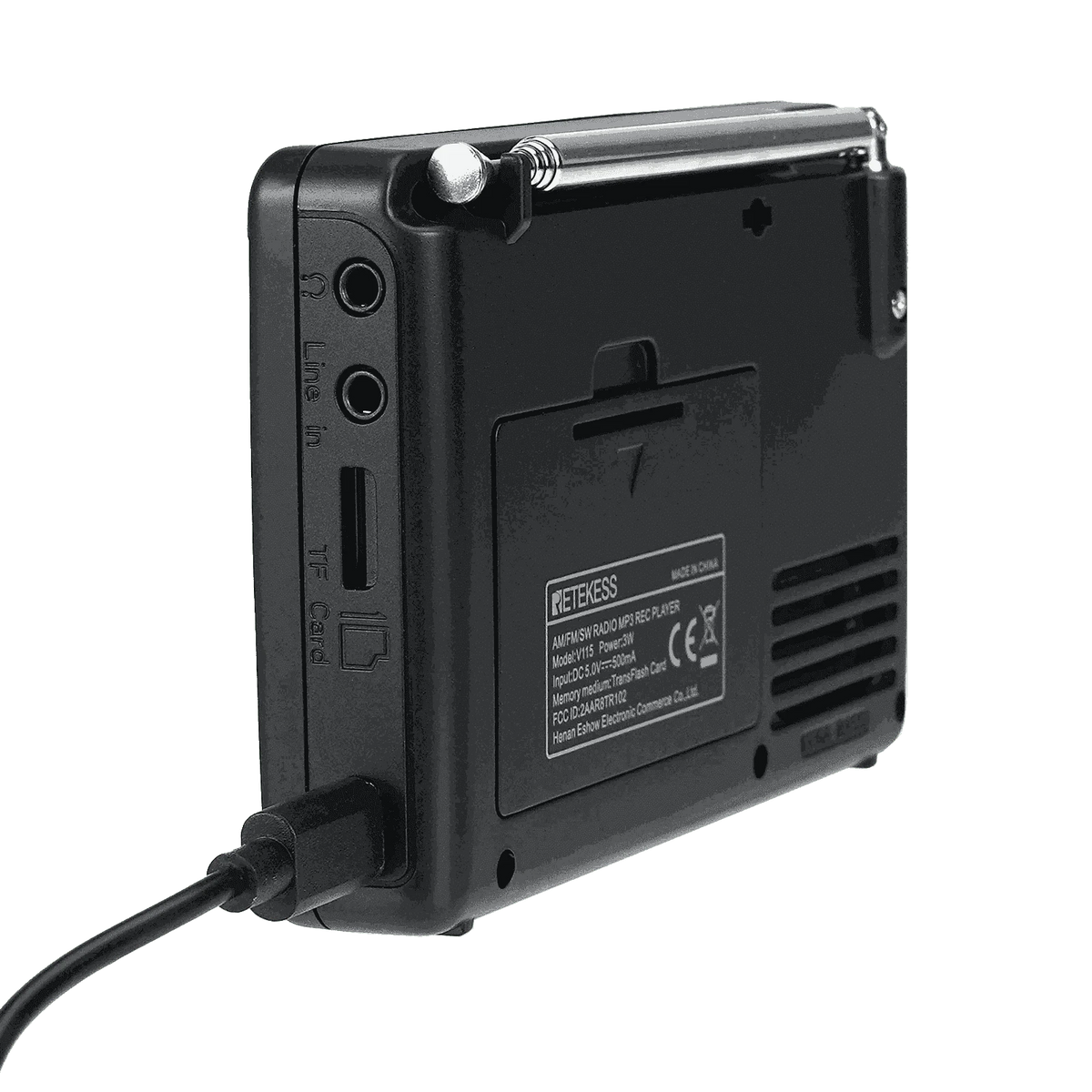 Retekess V115 Portable Radio with USB Recording-V115