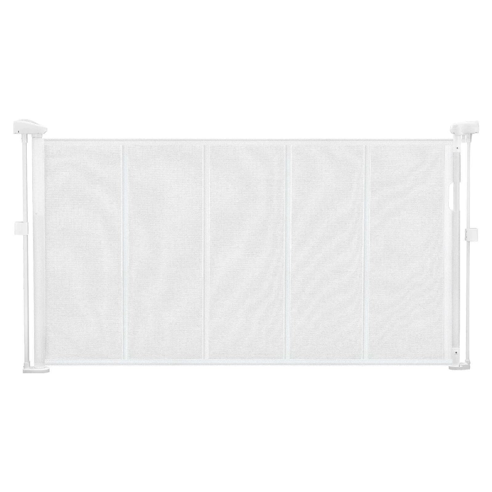 Retractable Baby Gate for Stairs & Doorways Extends Up to 110” Wide-71 inch Black / United States